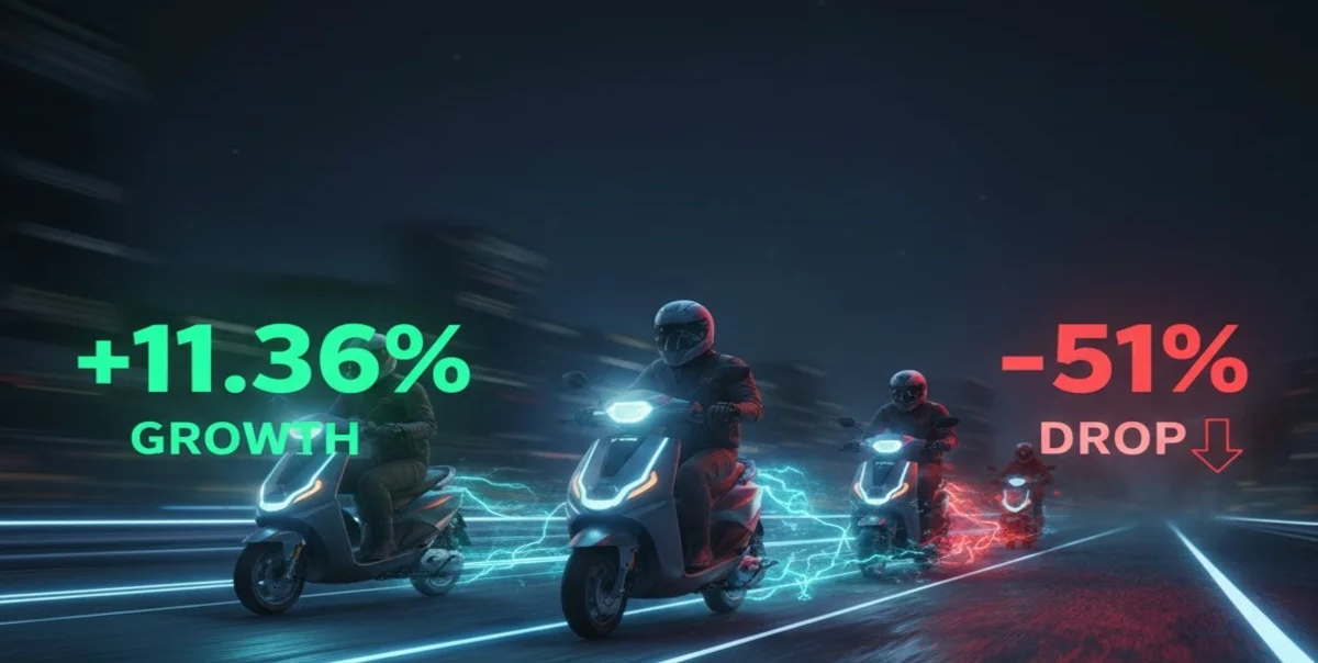 TVS-Bajaj की आंधी में उड़ी Ola, मार्केट में बड़े उलटफेर से मचा हड़कंप