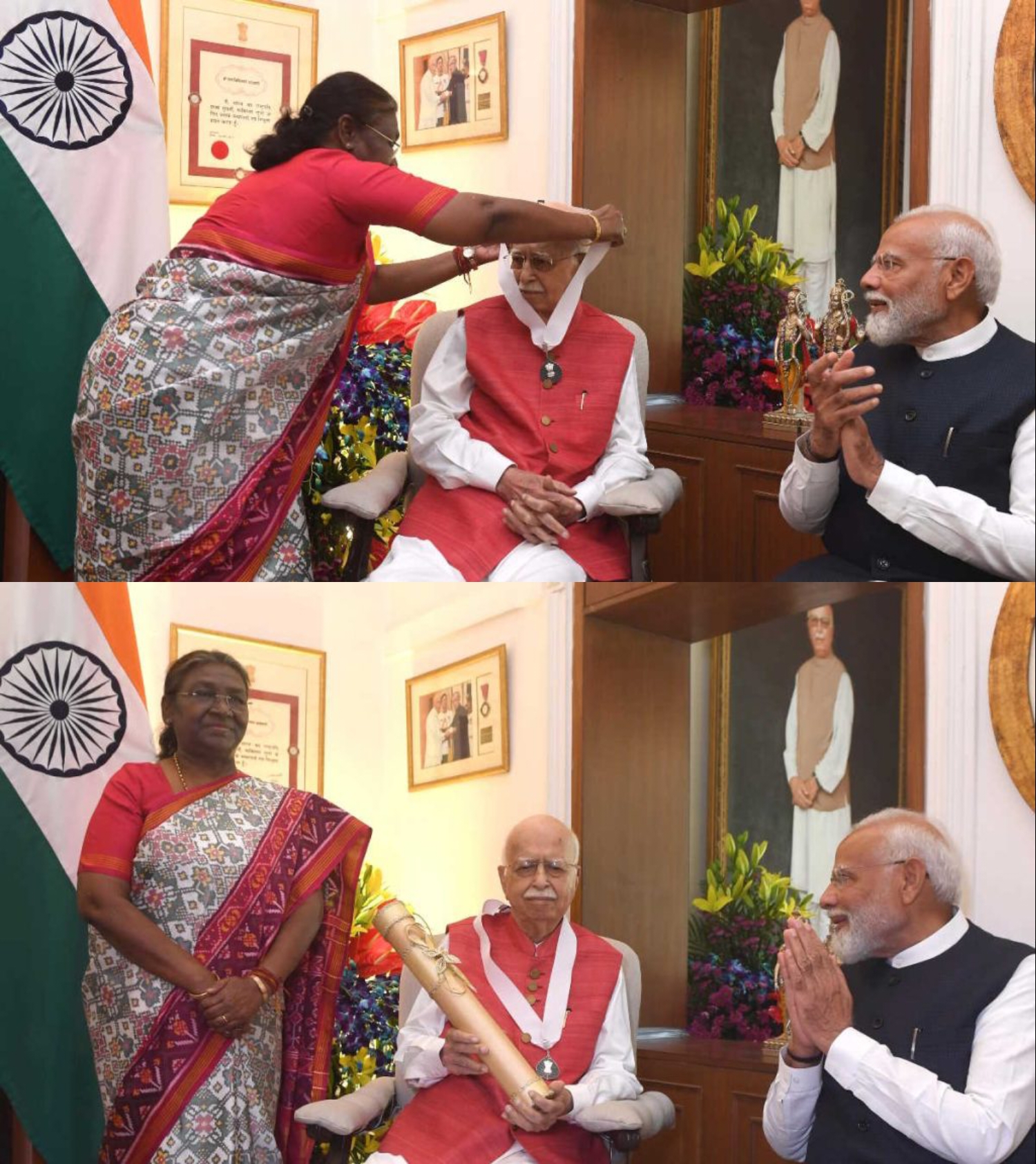 राष्ट्रपति द्रौपदी मुर्मू ने लालकृष्ण आडवाणी को भारत रत्न से किया सम्मानित, पीएम नरेंद्र मोदी भी रहे मौजूद&hellip;