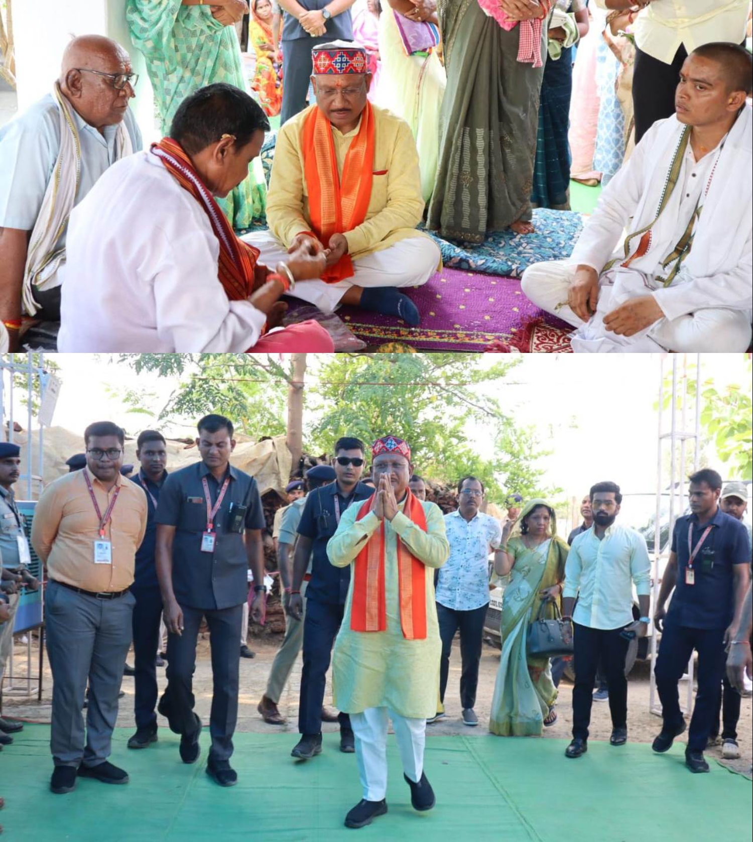 मुख्यमंत्री श्री साय अपने चचेरे भाई नरेश चन्द्र साय के दशगात्र कार्यक्रम में शामिल हुए, पुष्पांजलि अर्पित कर किया नमन