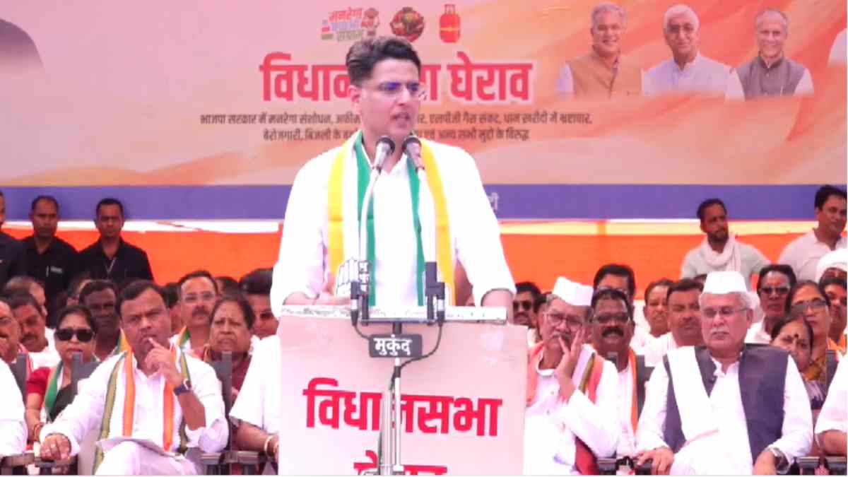 मुद्दों की बौछार के साथ कांग्रेस का विधानसभा घेराव, पायलट-बघेल समेत नेताओं ने भाजपा पर साधा निशाना