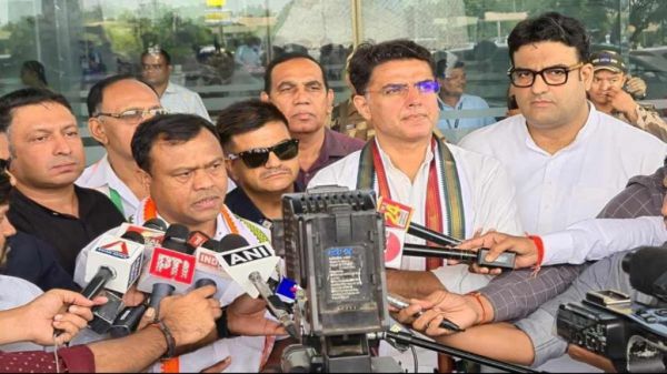 कांग्रेस का विधानसभा घेराव : सचिन पायलट ने सरकार पर साधा निशाना, कहा- 