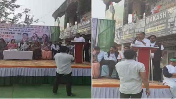 कांग्रेस नगर पालिका अध्यक्ष के पति का विवादित बयान, कहा &ndash; हमारी सरकार आएगी तो भाजपा कार्यकर्ताओं को पहनाएंगे&hellip;देखें VIDEO&hellip;