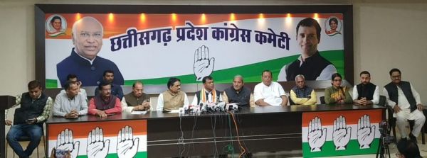 कांग्रेस प्रेस कॉन्फ्रेंस : शराब घोटाले मामले में ED ने विवेक ढांड को बताया सूत्रधार