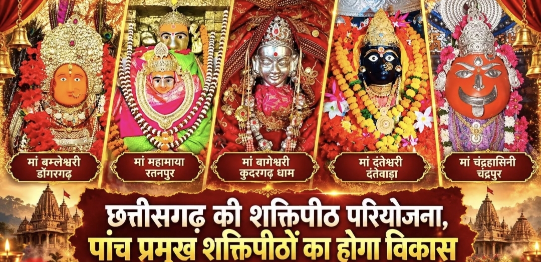 छत्तीसगढ़ की शक्तिपीठ परियोजना: पांच प्रमुख शक्तिपीठों का होगा विकास
