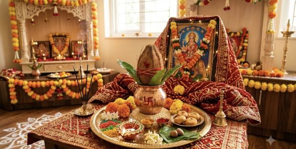 नवरात्र घटस्थापना: अपनी राशि के अनुसार चुनें शुभ रंग, भोग और मंत्र; जानें पूरी पूजा विधि