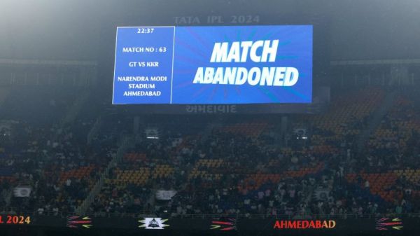 बारिश में धुल गया गुजरात और कोलकाता का मैच, दोनों टीमों को मिले 1-1 पॉइंट्स, प्लेऑफ की रेस से बाहर हुई शुभमन ब्रिगेड