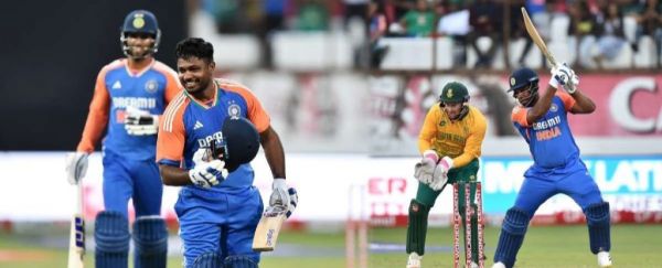 10 छक्के 7 चौके से अफ्रीका को धुआं-धुआं कर दिया, संजू सैमसन ने बनाए ये 5 धांसू रिकॉर्ड