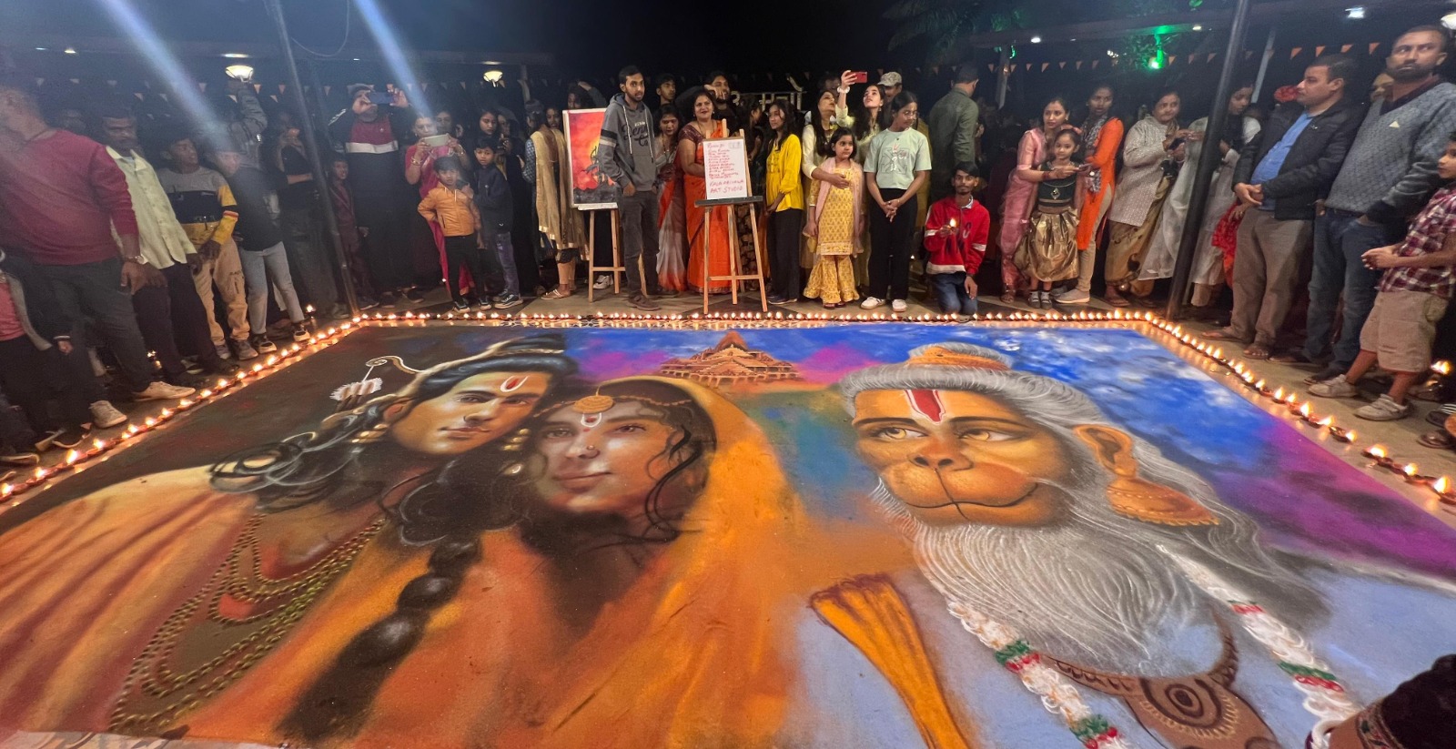 &rsquo;एक दीया प्रभु श्री राम के नाम&rsquo;: 3 लाख दीपों से जगमगाया दलपत सागर