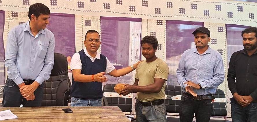 प्रधानमंत्री जनमन योजना के तहत विशेष पिछड़ी बैगा जनजाति परिवारों के लिए पक्का मकान बनना शुरू