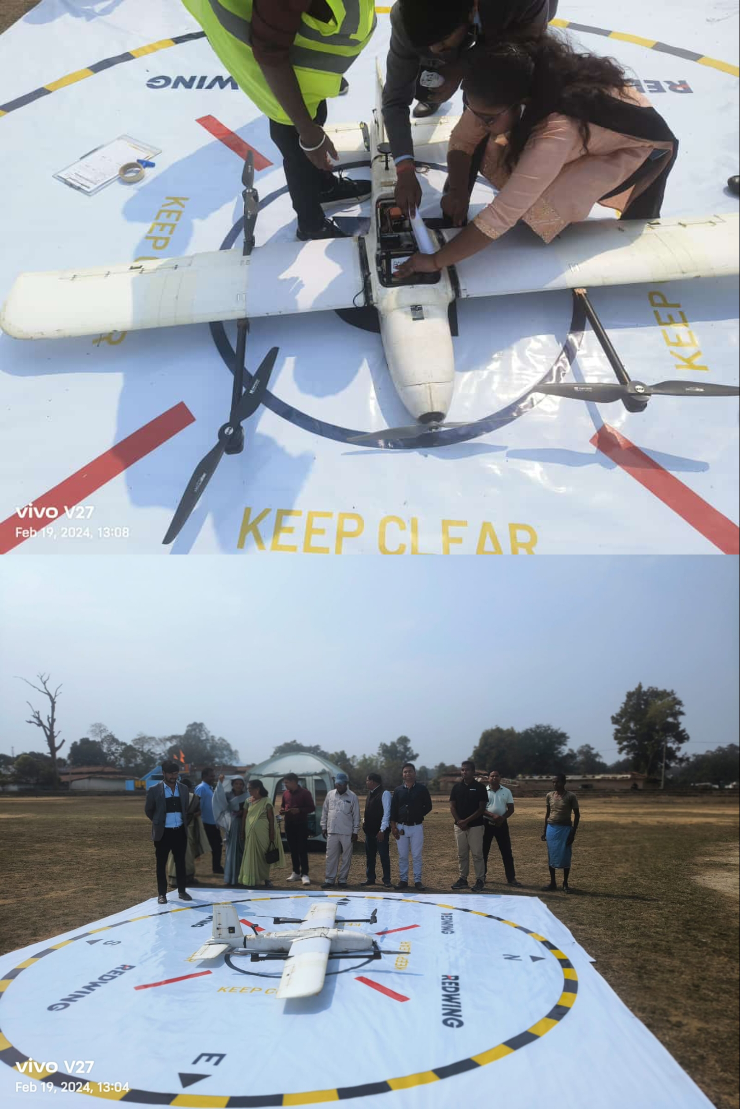 ब्लड सैम्पल परिवहन हेतु 40 किलोमीटर की दूरी वाला ड्रोन परीक्षण उडान का हुआ आयोजन