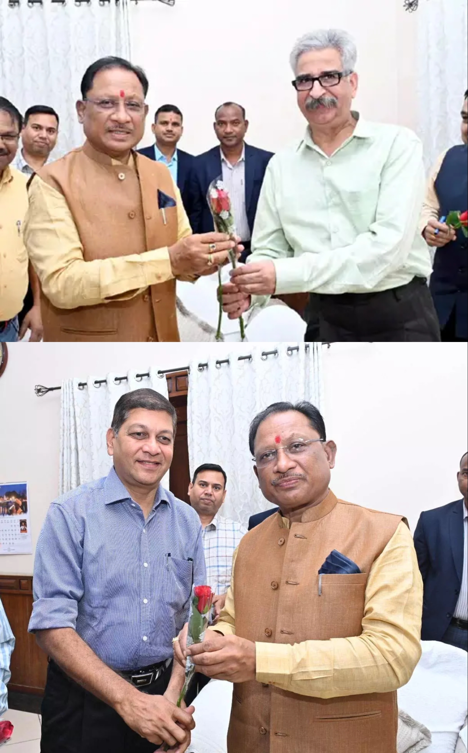 CM विष्णुदेव साय को मुख्य सचिव और DGP ने दी जन्मदिवस की बधाई