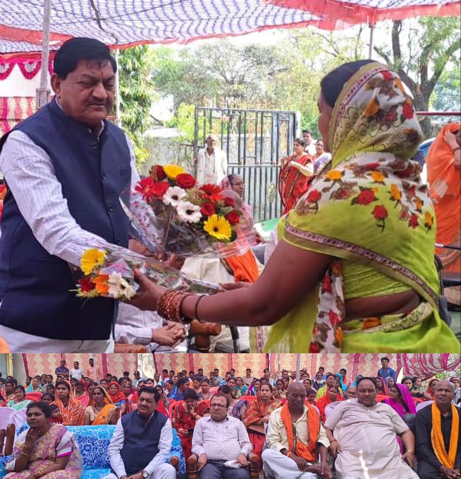 खाद्य मंत्री दयालदास बघेल शक्ति वंदन कार्यक्रम में हुए शामिल