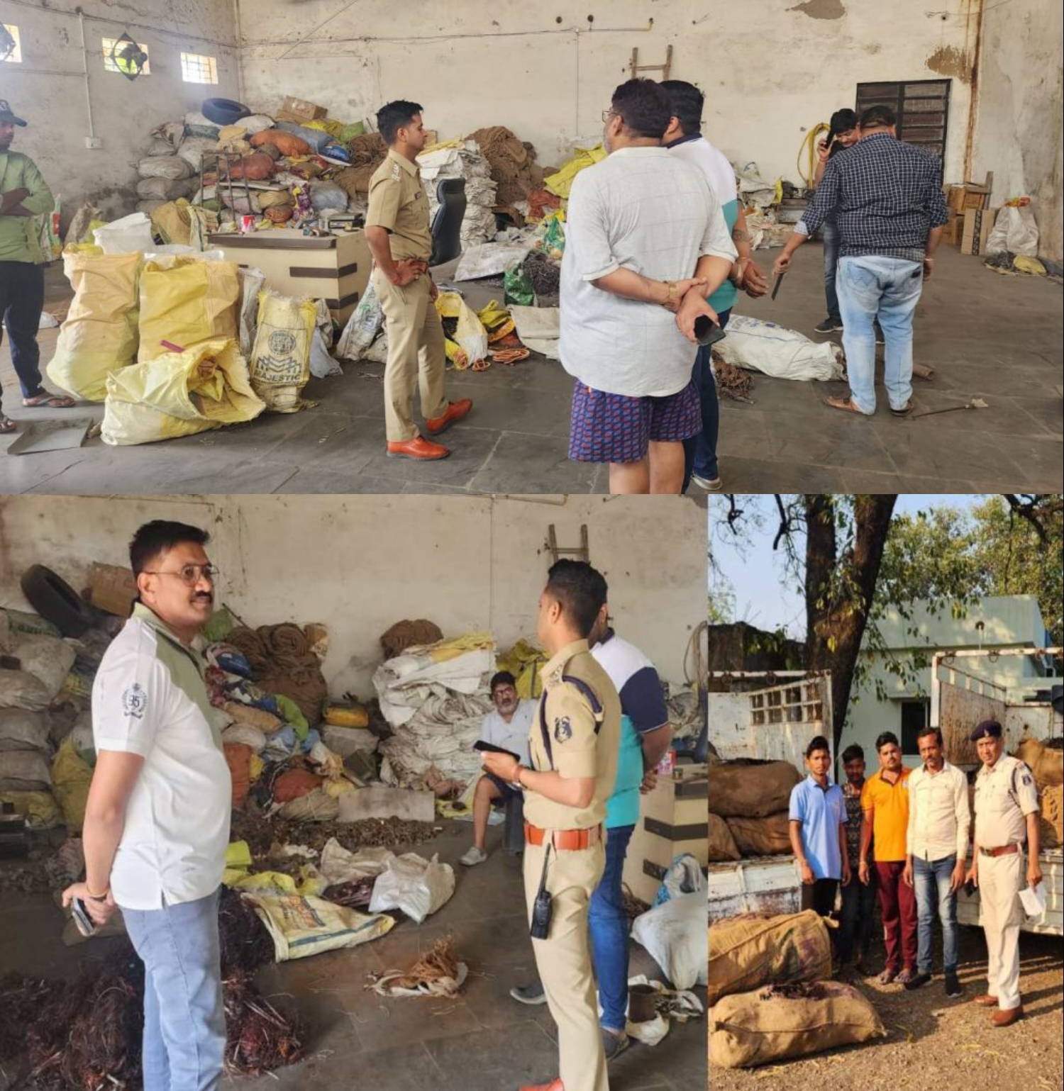 पुलिस और जीएसटी विभाग ने जब्त किया दो गाड़ी कबाड़, मालिक पर ठोका साढ़े पांच लाख का जुर्माना