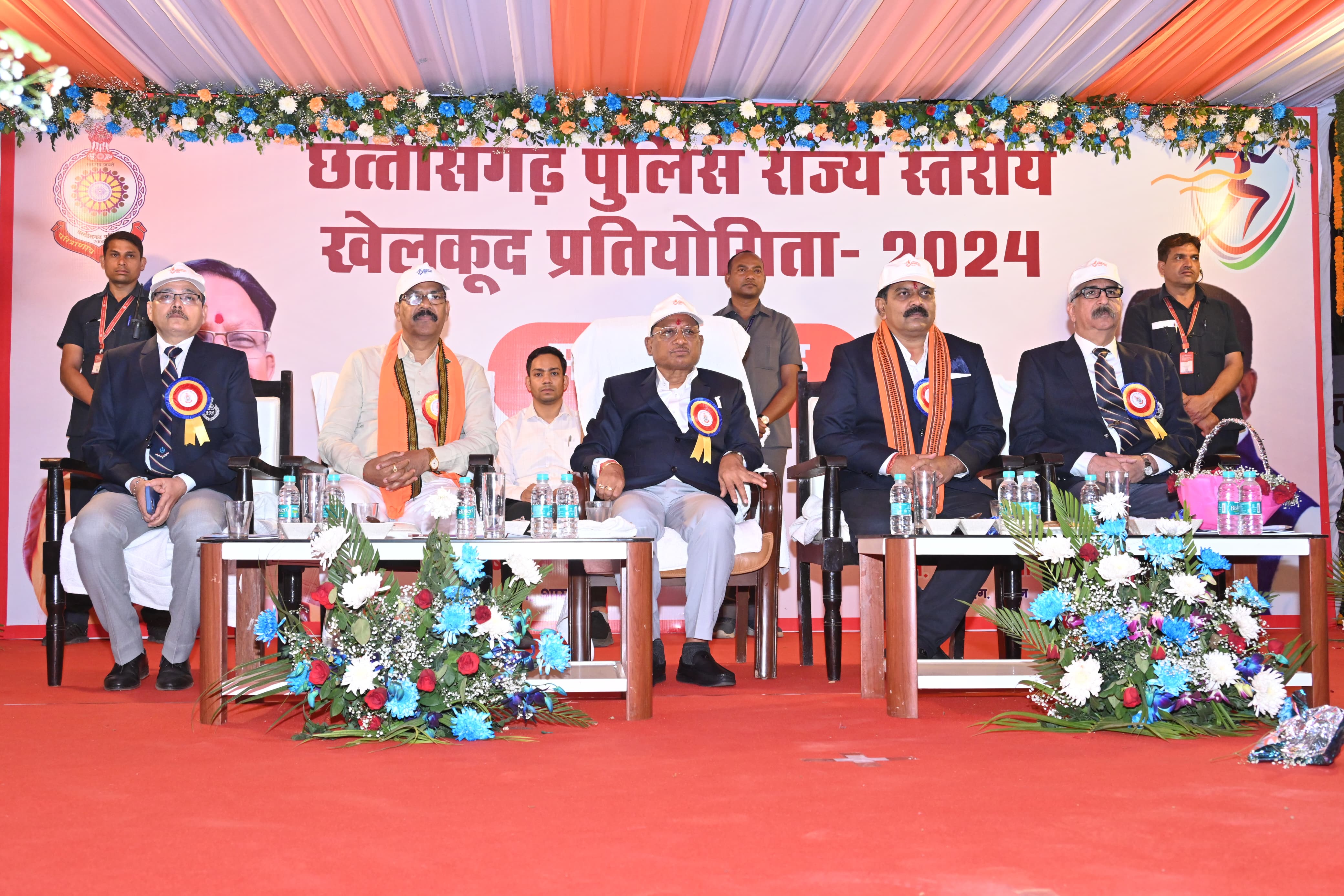 मुख्यमंत्री विष्णु देव साय छत्तीसगढ़ पुलिस राज्य स्तरीय खेलकूद प्रतियोगिता के समापन समारोह में हुए शामिल