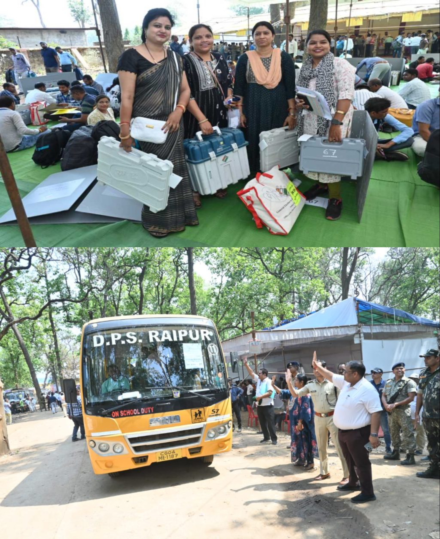 जिले में चुनाव की सभी तैयारियां पूर्ण, कलेक्टर और SSP ने मतदान दलों को किया रवाना