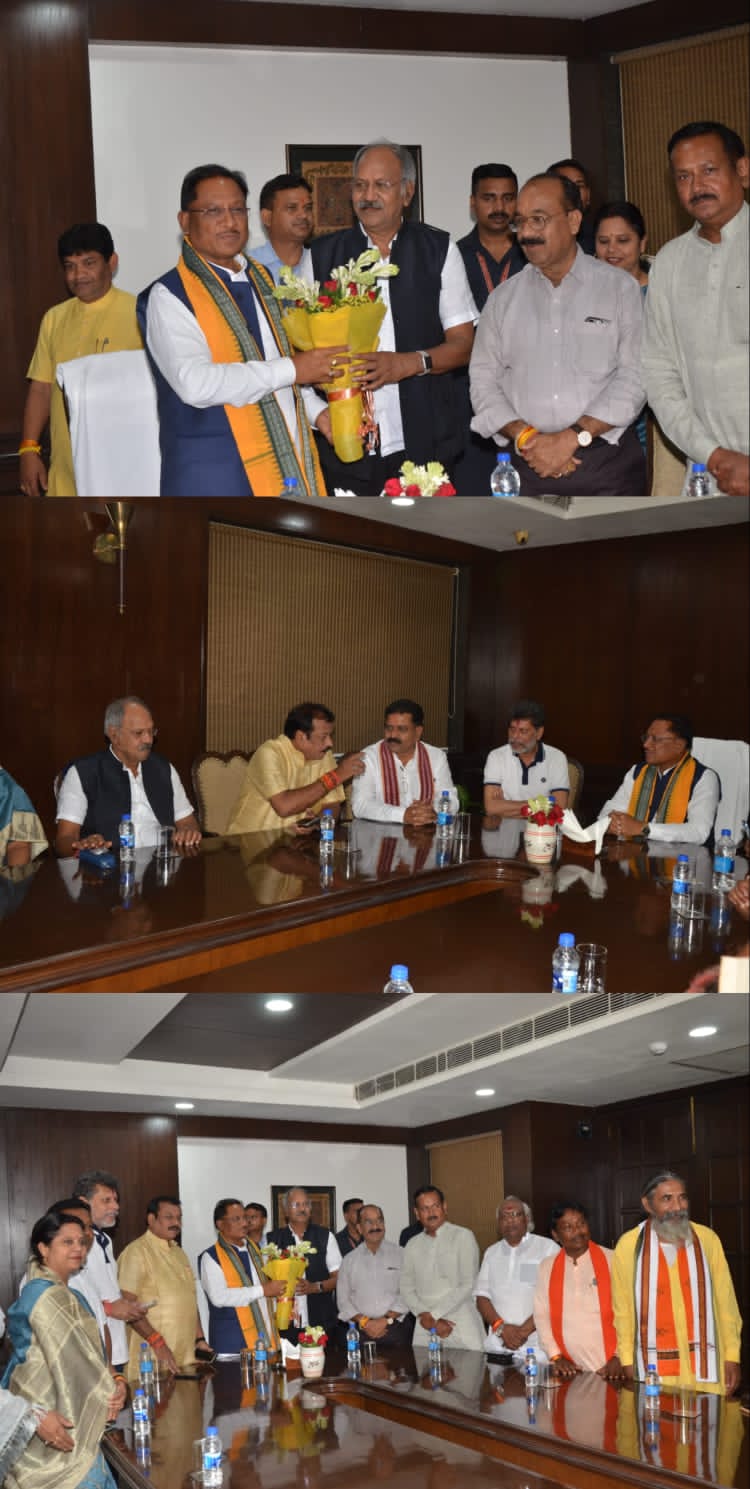 छत्तीसगढ़ के नव निर्वाचित लोक सभा सदस्यों के सम्मान में मुख्यमंत्री विष्णुदेव साय ने नई दिल्ली स्थित छत्तीसगढ़ सदन में रात्रिभोज का किया आयोजन