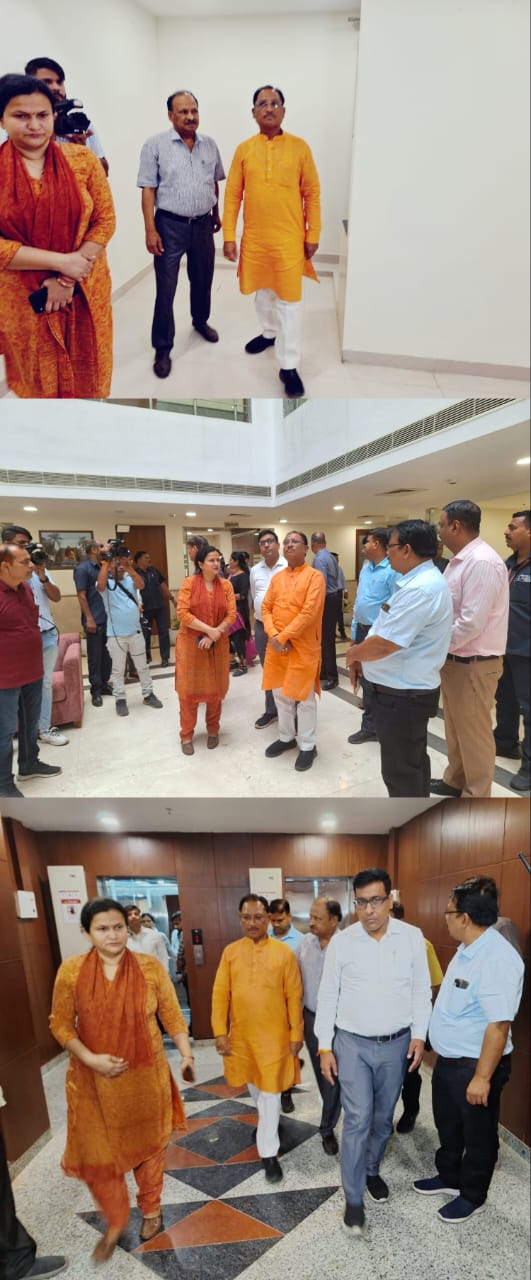 मुख्यमंत्री विष्णुदेव साय ने छत्तीसगढ़ निवास का लिया जायजा, अधिकारियों से सुविधाओं की ली जानकारी, आवश्यक निर्देश दिए