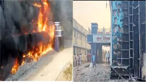 बलौदाबाजार में उग्र प्रदर्शन : उग्र भीड़ की आक्रोश का शिकार बनकर 13 पुलिसकर्मी घायल, दो की हालत गंभीर