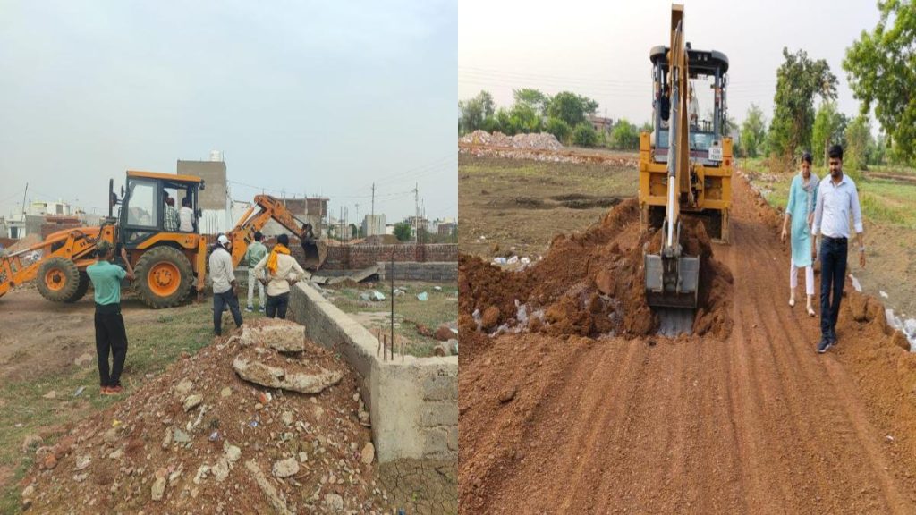 राजधानी में निगम की बड़ी कार्रवाई: अवैध प्लाटिंग पर बुलडोजर चलाकर 10 एकड़ जमीन को किया कब्जा मुक्त, अब प्लाटिंग करने वालो पर गिरेगी गाज