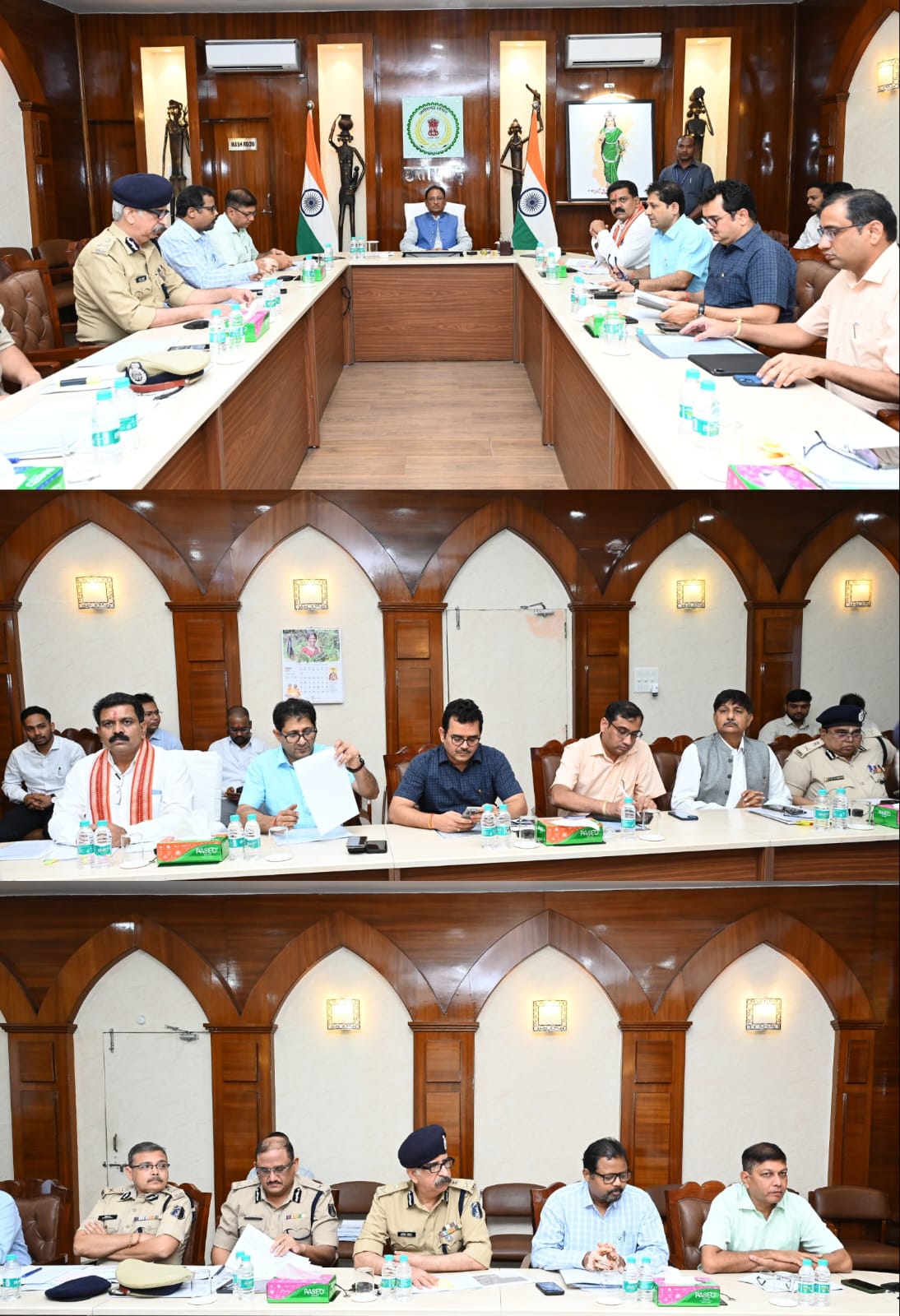 गृह विभाग की समीक्षा में मुख्यमंत्री विष्णुदेव साय ने दिखाए सख्त तेवर