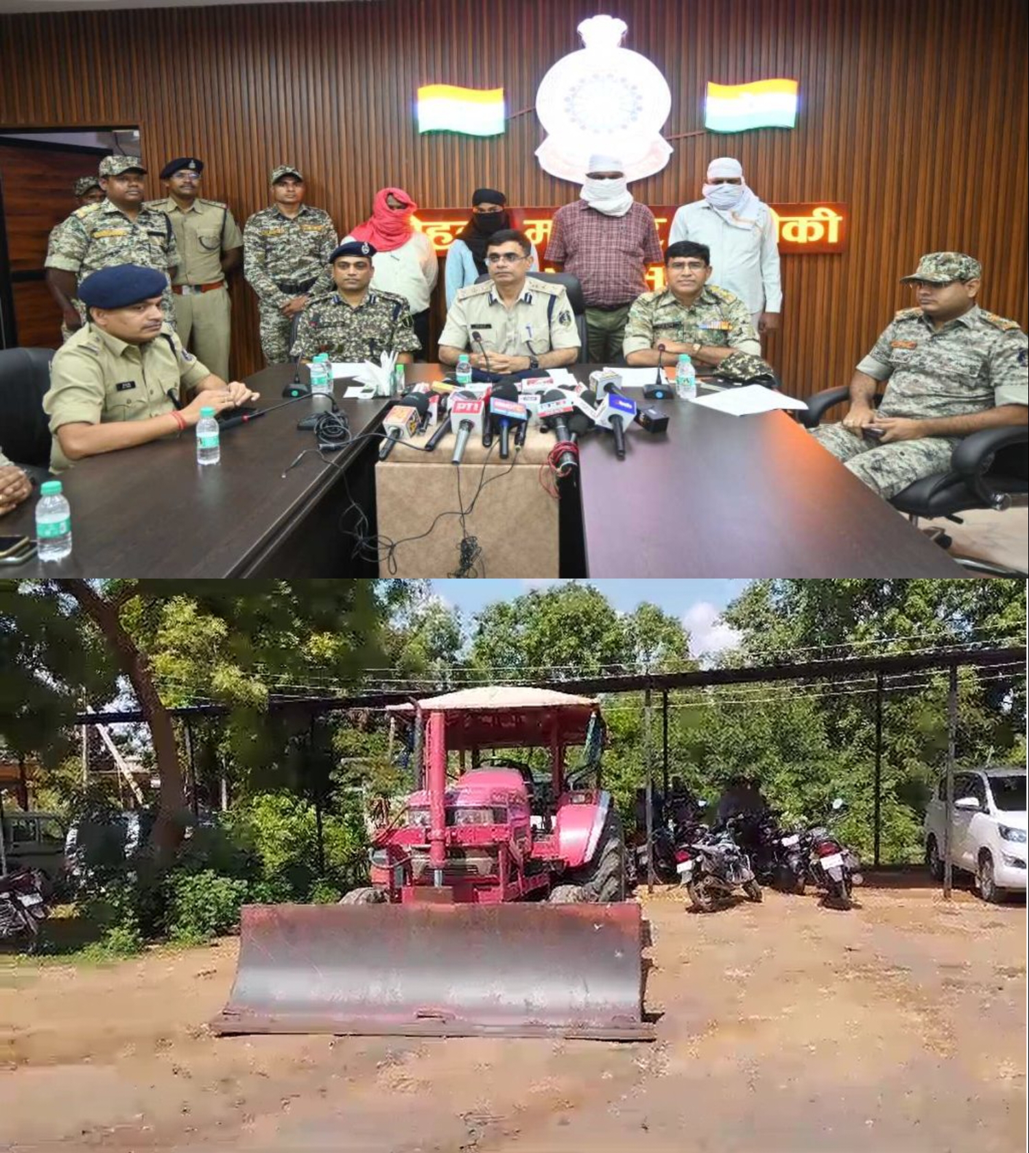 हार्डकोर नक्सलियों के चार सहयोगी गिरफ्तार, माओवादियों का ट्रैक्टर चलाते थे किराए पर