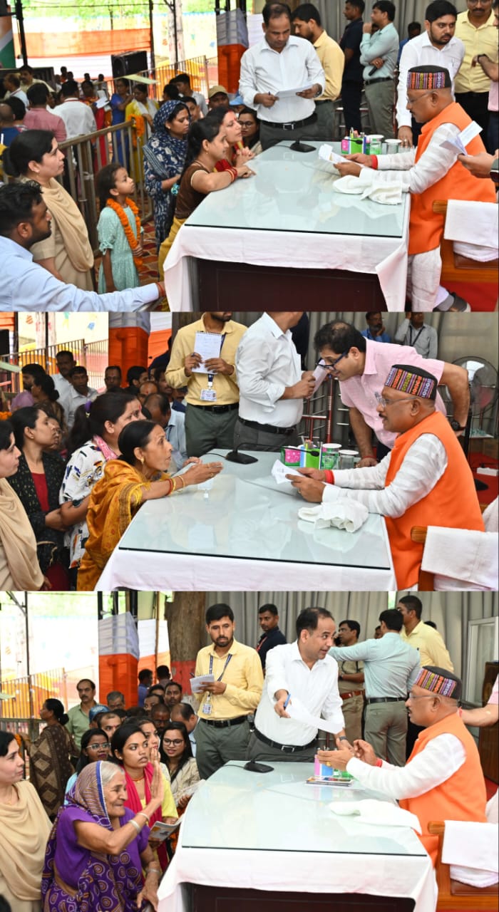 जनदर्शन : मुख्यमंत्री जरुरतमंद लोगों से हुए रूबरू