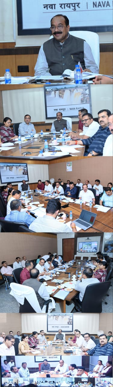 उप मुख्यमंत्री अरुण साव ने सभी नगरीय निकायों के कार्यों की समीक्षा की, अब हर महीने होगी सभी नगरीय निकायों के कार्यों की समीक्षा