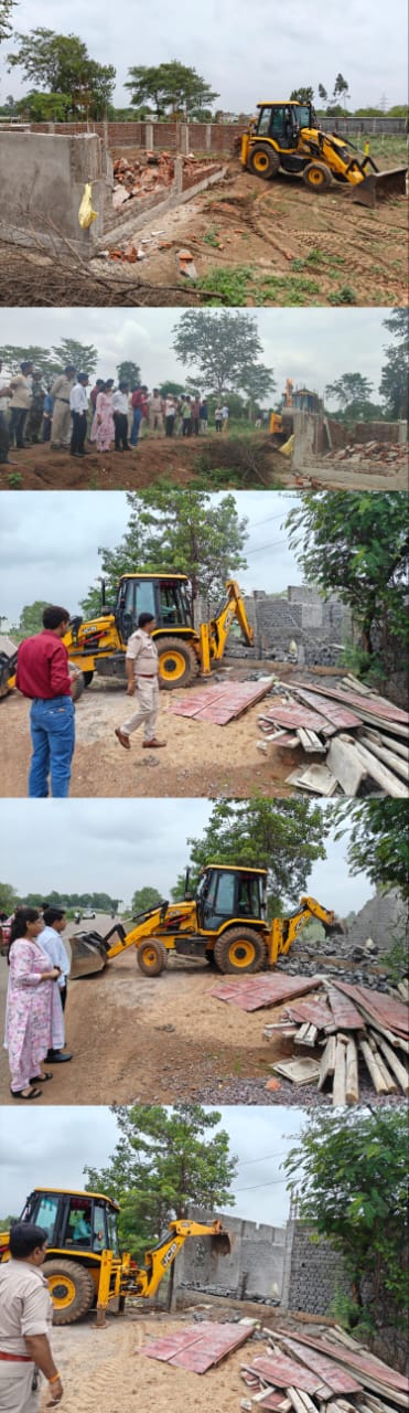 संवेदनशील मुख्यमंत्री की सख्त कार्रवाई : सेजबहार में सरकारी जमीन से हटाया गया बेजा कब्जा, पक्के निर्माण और तार फेंसिग घेरा भी तोड़ा
