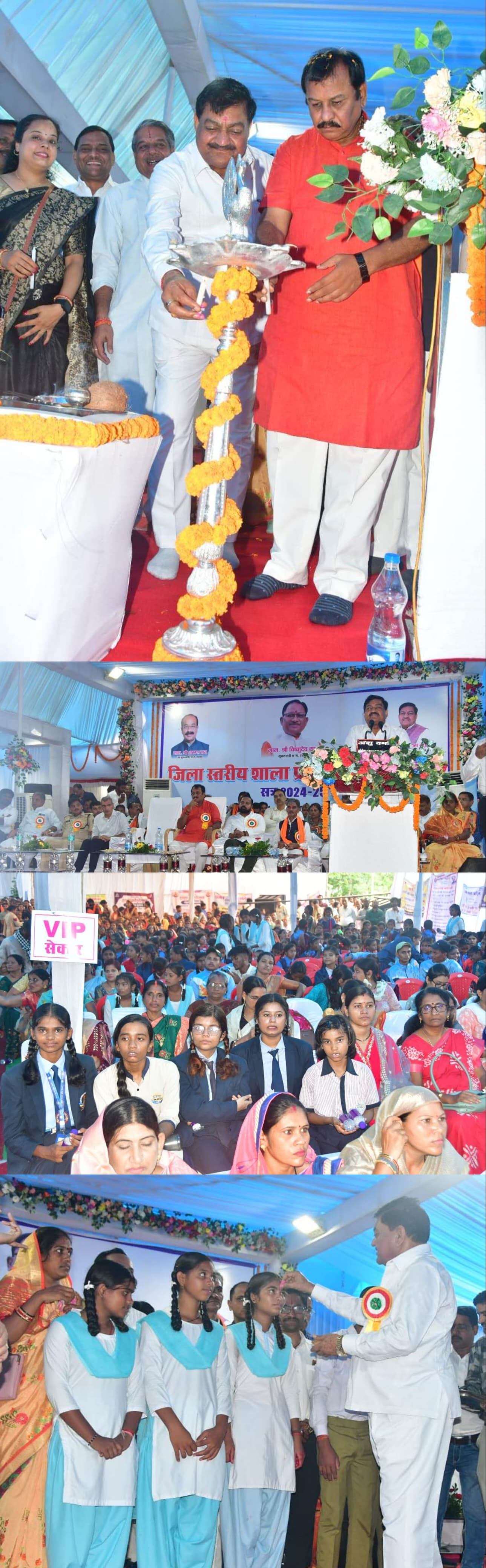 अंधियारखोर में मनाया गया जिला स्तरीय शाला प्रवेश उत्सव