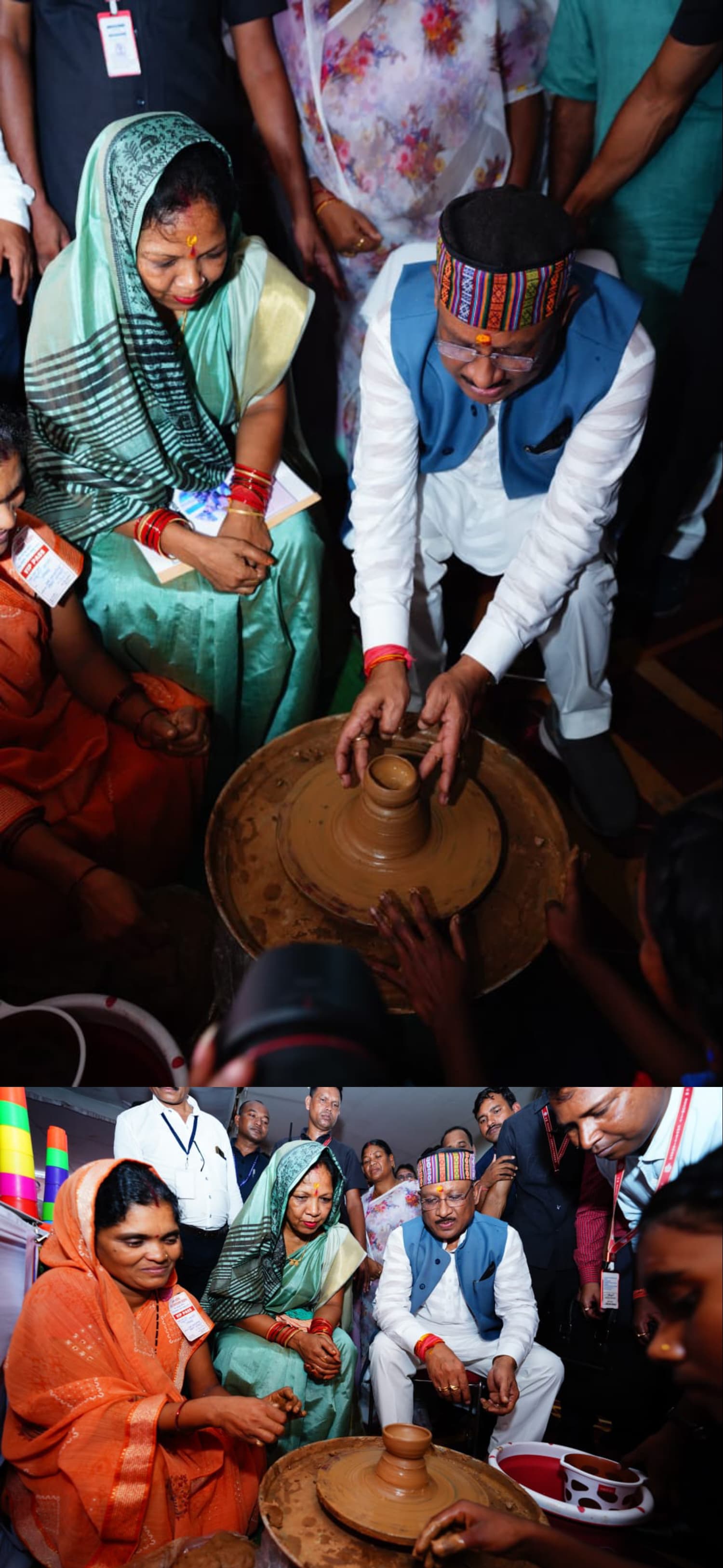 गीली मिट्टी की तरह होते हैं बच्चे, जैसा आप बनाना चाहते हैं बना सकते हैं...., चाक पर हाथ चला और दीया बनाकर मुख्यमंत्री विष्णुदेव साय ने दिया सन्देश