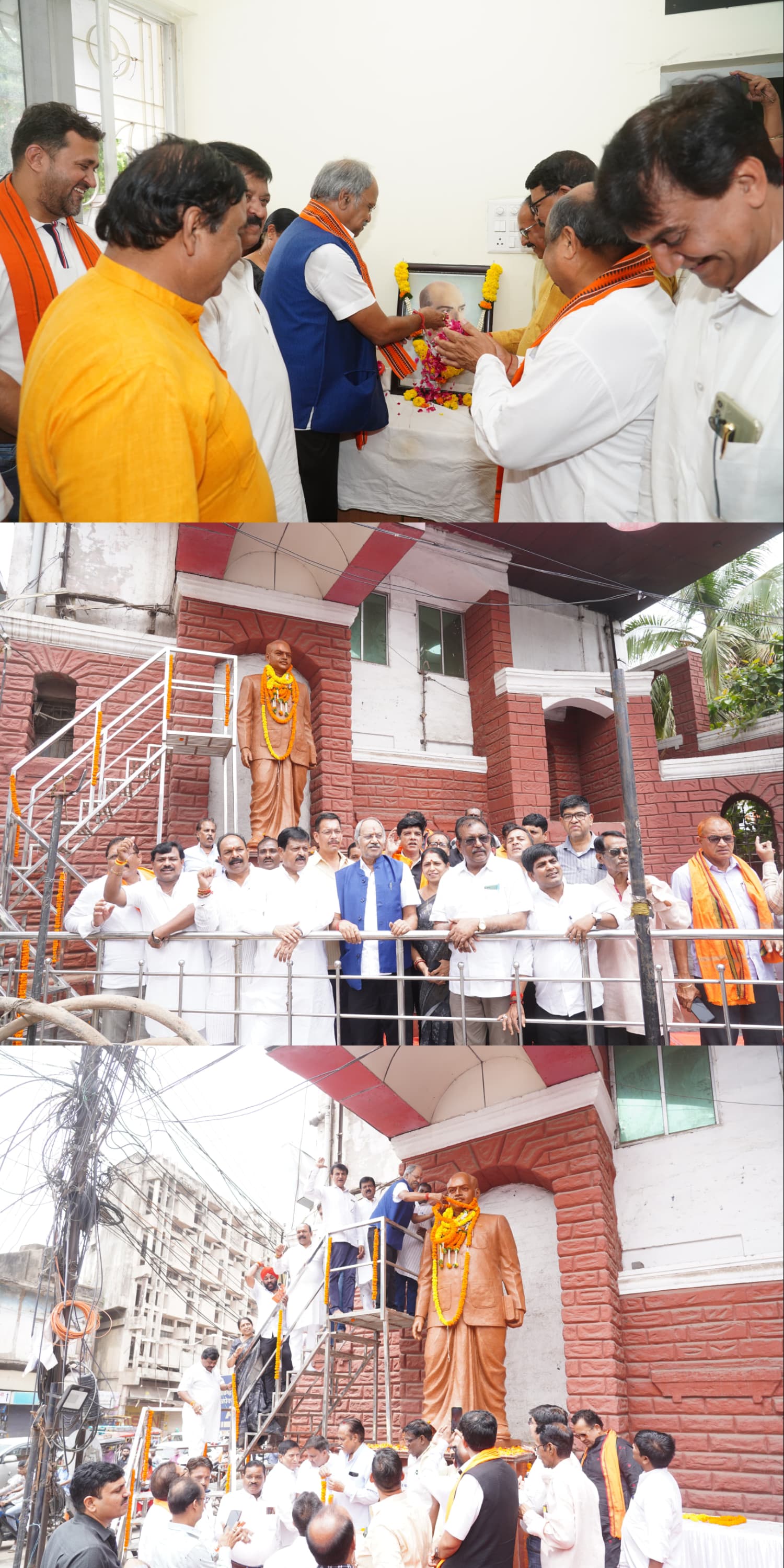 सांसद बृजमोहन अग्रवाल ने डॉ श्यामाप्रसाद मुखर्जी की जयंती के अवसर पर माल्यार्पण कर उन्हें पुष्पांजली अर्पित की