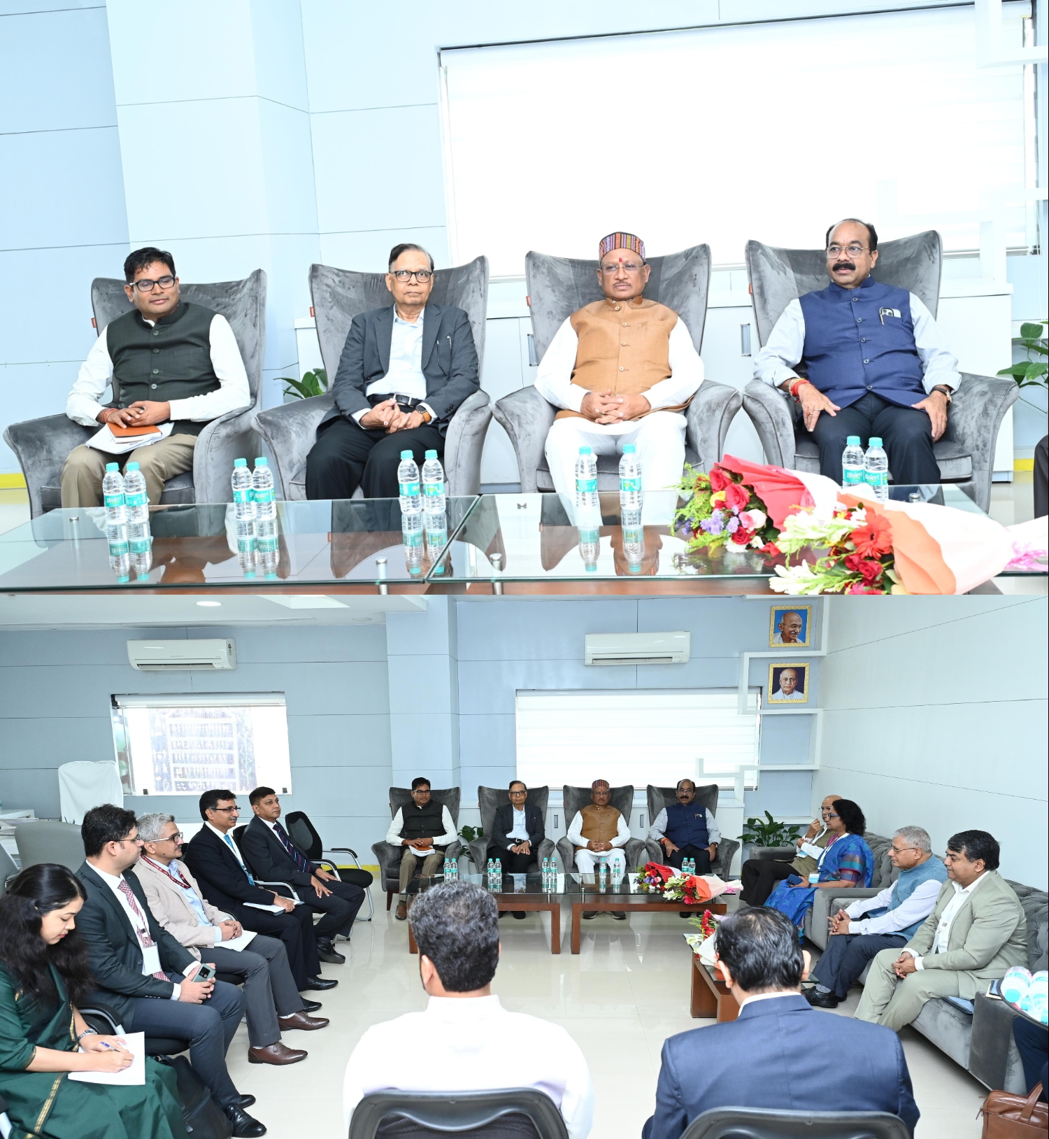 मुख्यमंत्री विष्णु देव साय से 16वें वित्त आयोग के अध्यक्ष अरविंद पनगढ़िया ने सौजन्य मुलाकात की