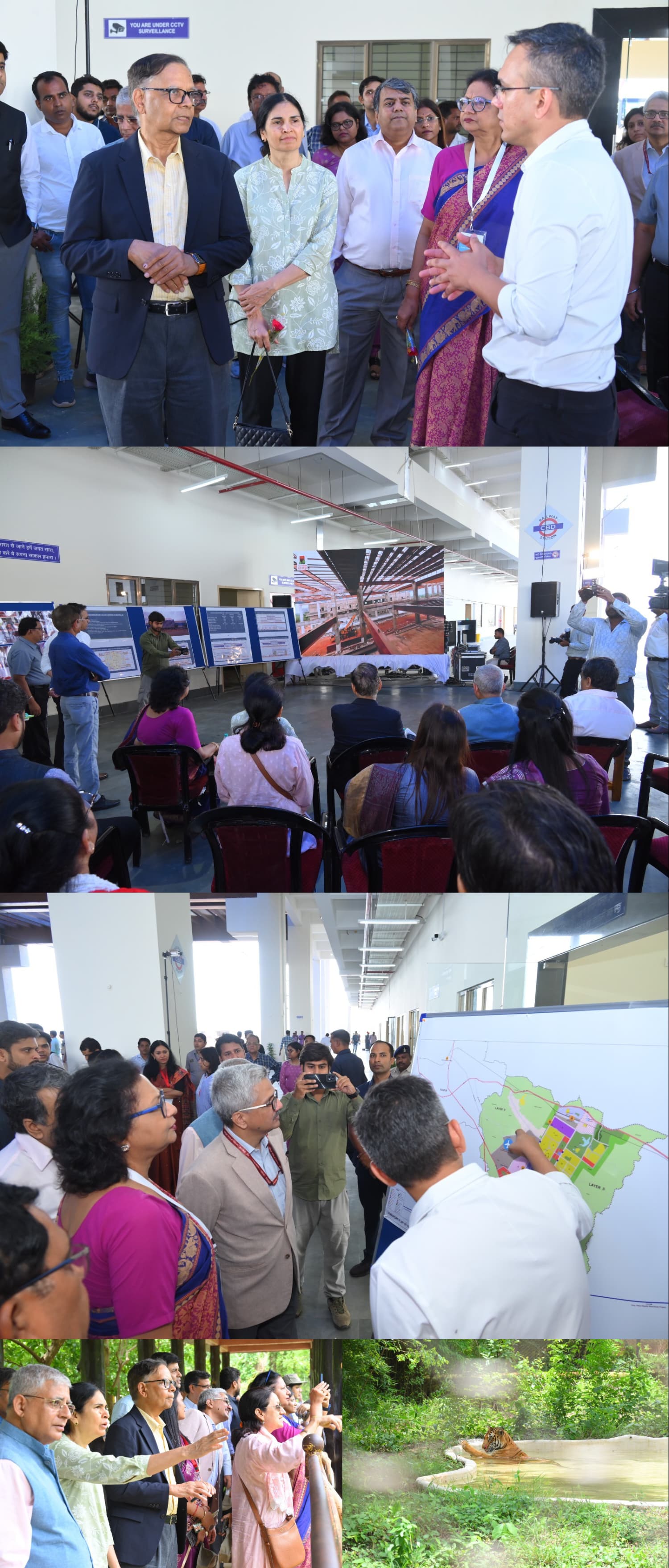 केंद्रीय वित्त आयोग के दल ने देखा नवा रायपुर,&nbsp;रेल्वे स्टेशन, इंटिग्रेटेड कमाण्ड एण्ड कंट्रोल सेंटर, जंगल सफारी का भ्रमण किया