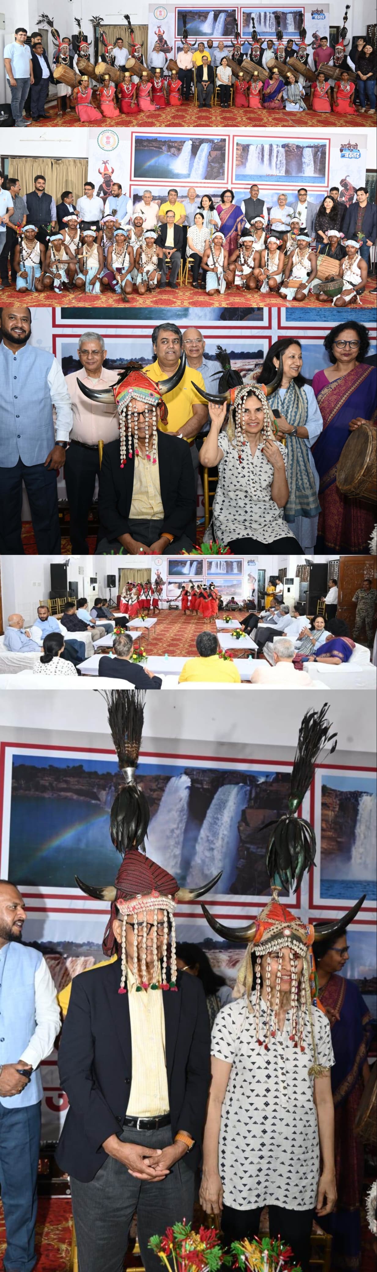 बस्तर की लोक संस्कृति की प्रस्तुति से मंत्रमुग्ध हुआ केन्द्रीय वित्त आयोग का दल