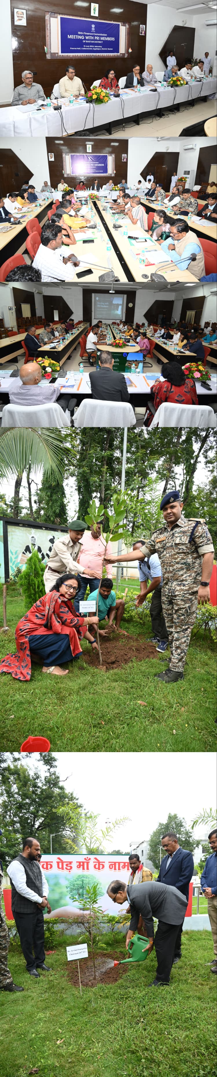 16 वें वित्त आयोग के अध्यक्ष सहित सदस्यों ने पंचायत प्रतिनिधियों से की चर्चा