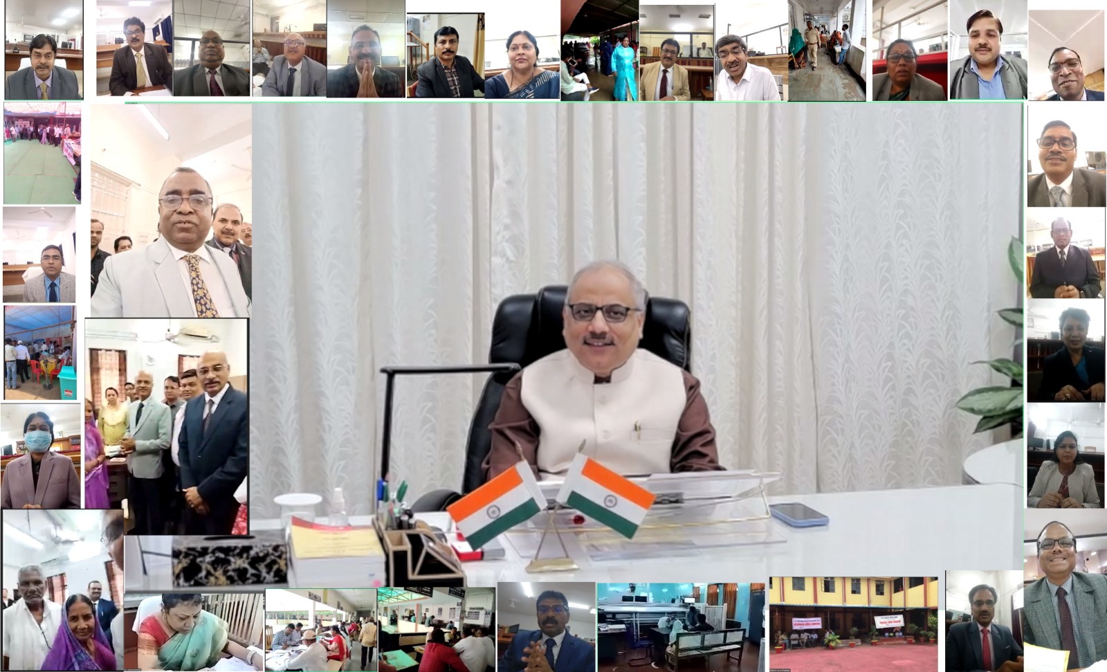 मुख्य न्यायाधिपति रमेश सिन्हा नेे नेशनल लोक अदालत के अवसर पर राज्य के सभी 23 जिलों का वर्चुअल मोड के माध्यम से किया निरीक्षण