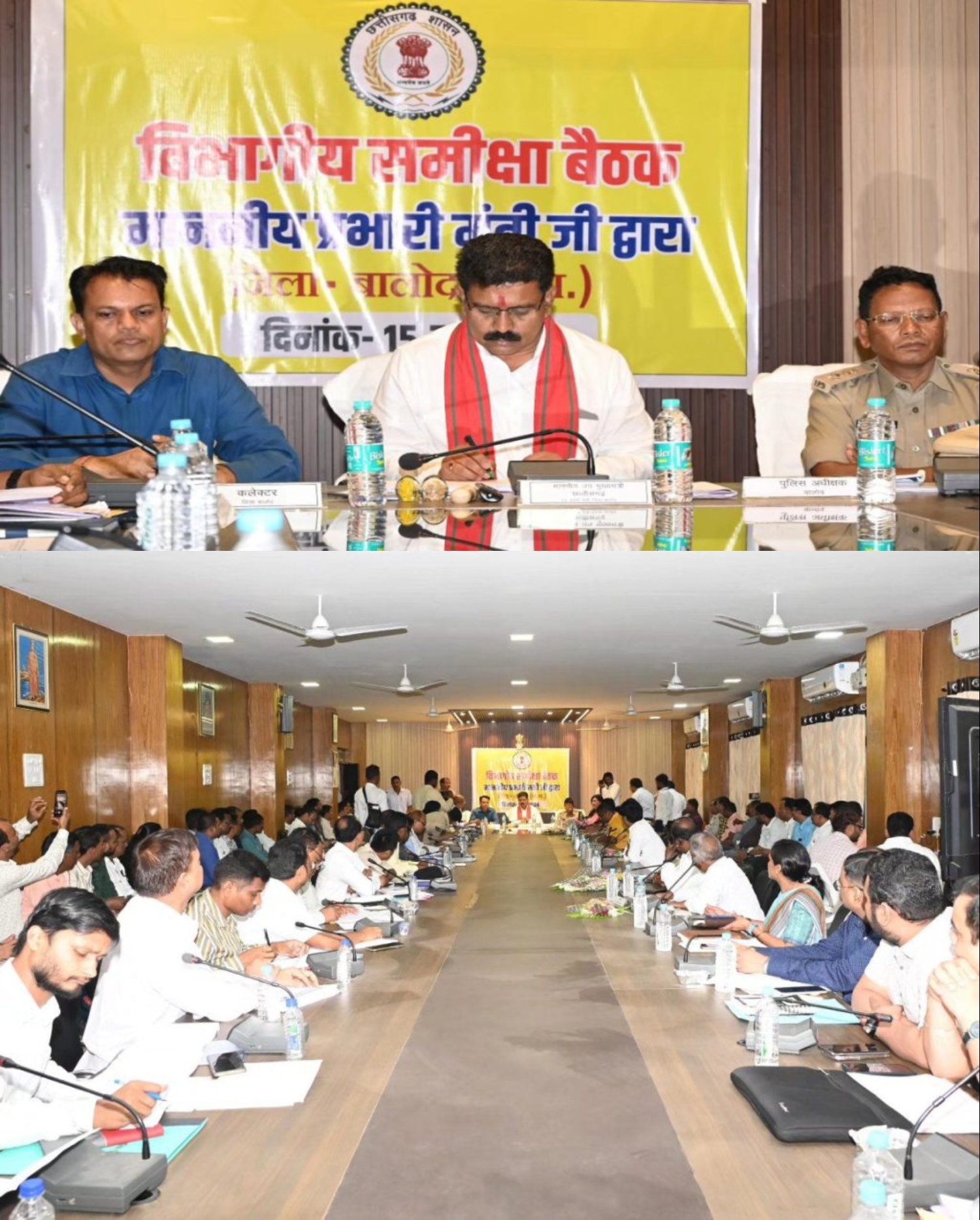 उप मुख्यमंत्री विजय शर्मा ने तहसीलदार और थाना प्रभारी को किया सस्पेंड, विभागीय समीक्षा बैठक में शिकायत मिलने के बाद की कार्रवाई