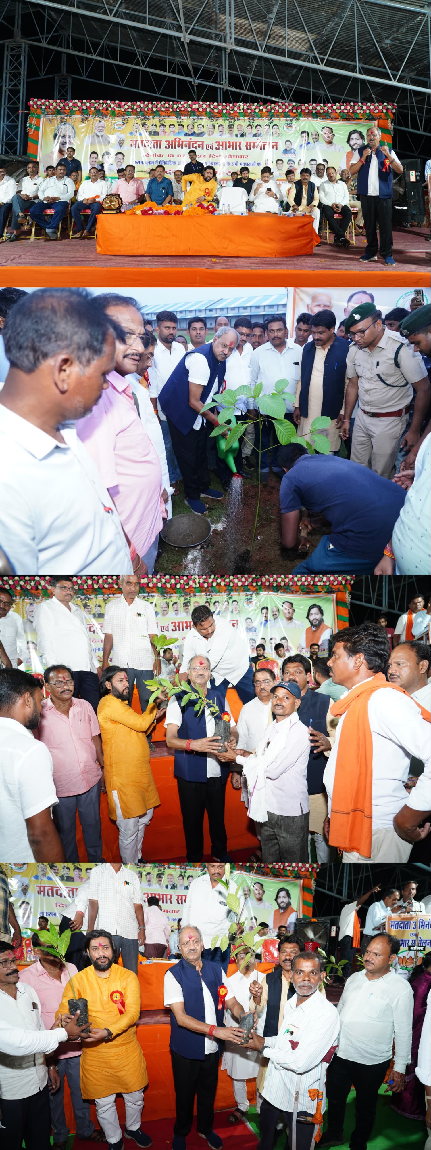 रायपुर सांसद बृजमोहन अग्रवाल ने अभनपुर, आरंग में मतदाताओं का अभिनंदन किया