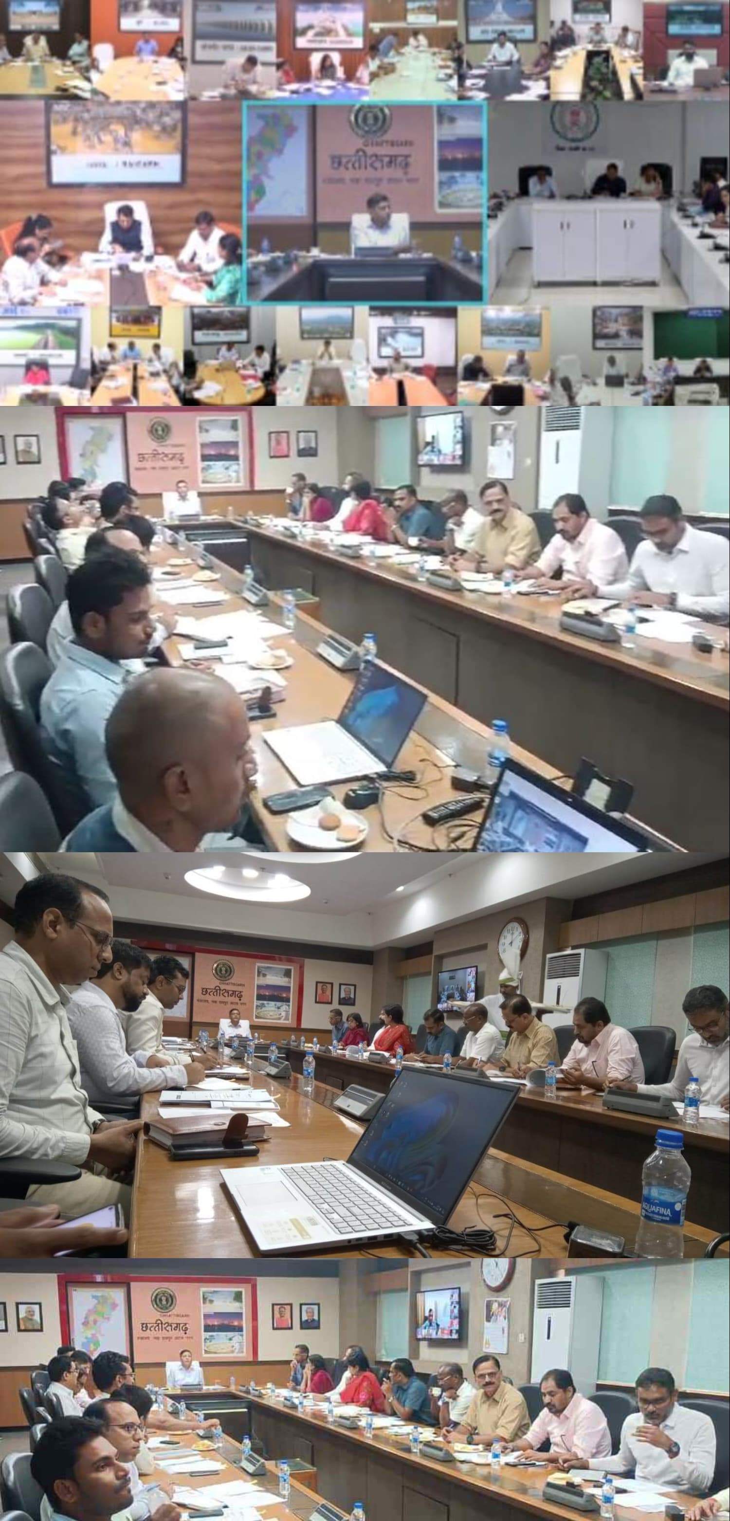 मुख्य सचिव ने कलेक्टरो और संभागायुक्तों की वीडियो कॉन्फ्रेंसिंग से ली बैठक