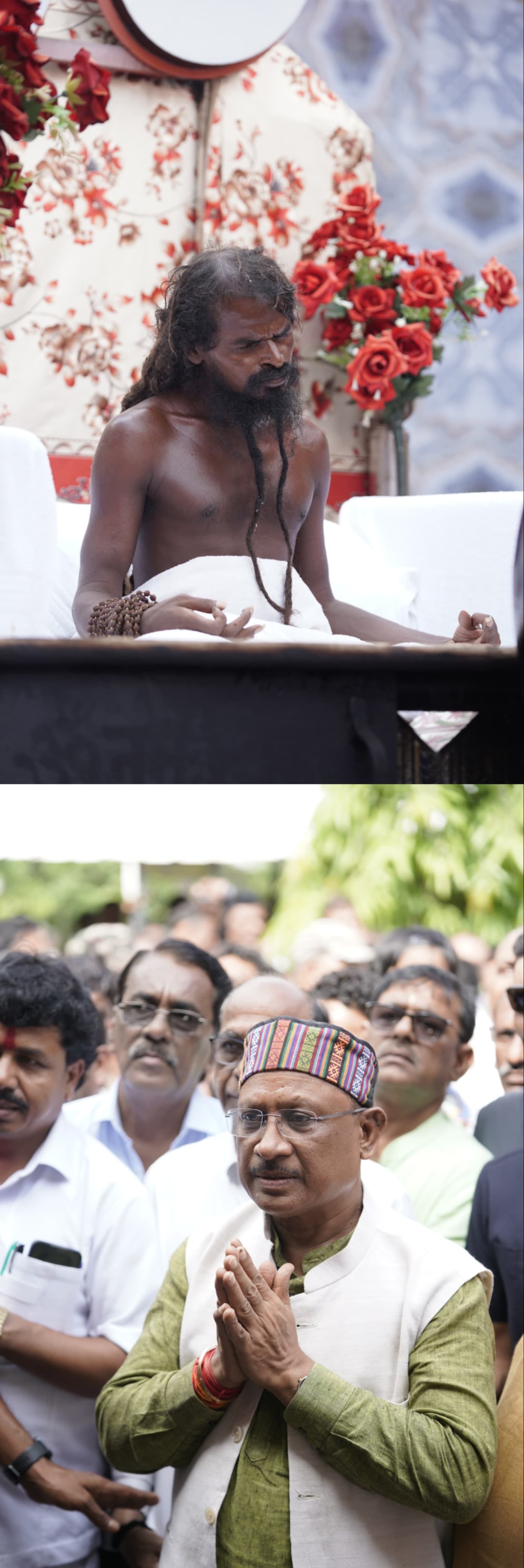 श्री श्री 108 श्री सत्यनारायण बाबा धाम कोसमनारा में दर्शन के लिए पहुंचे मुख्यमंत्री विष्णु देव साय