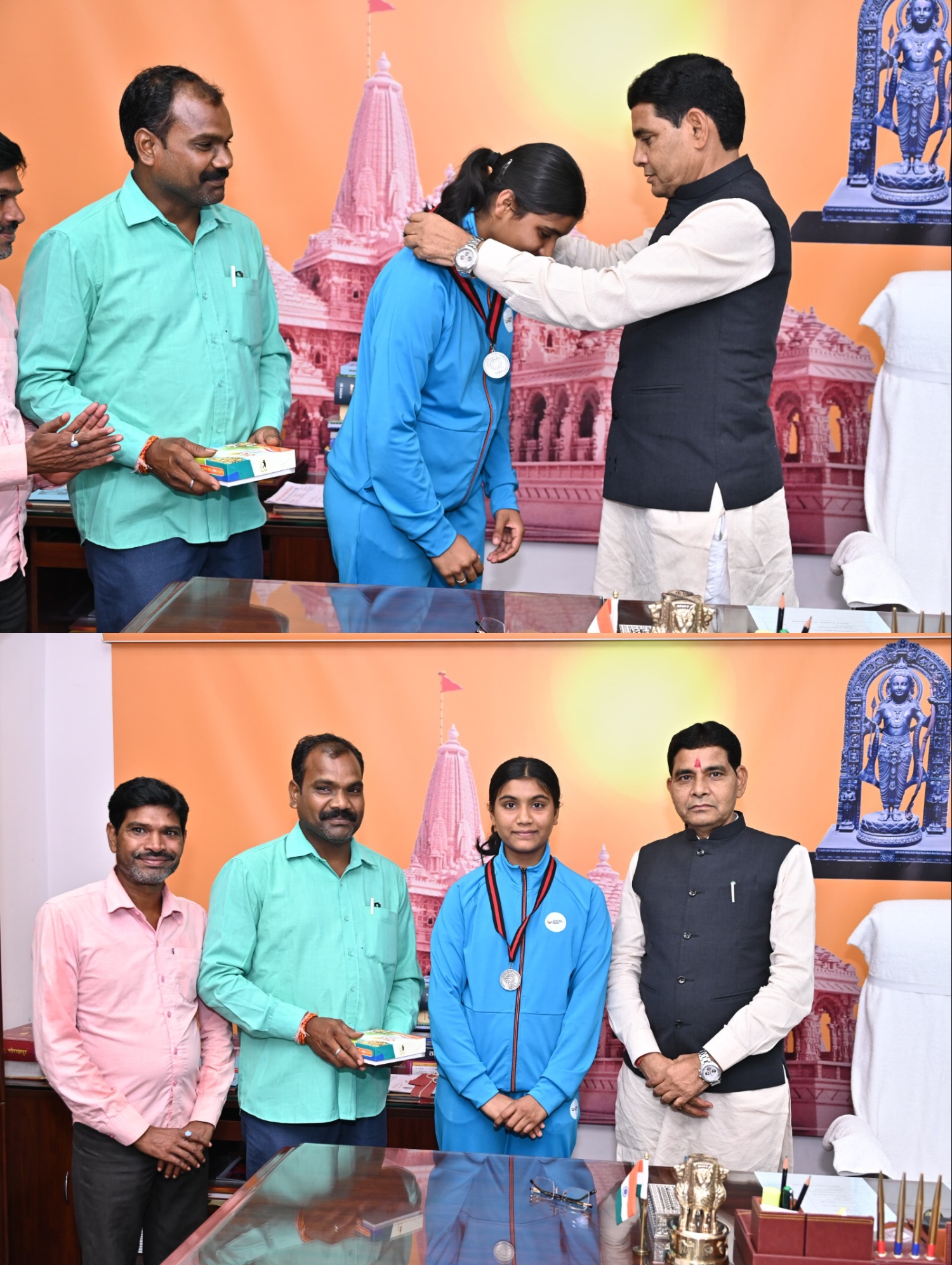 छत्तीसगढ़ की बेटियों ने राज्य और देश का मान बढ़ाया- खेल मंत्री टंकराम वर्मा