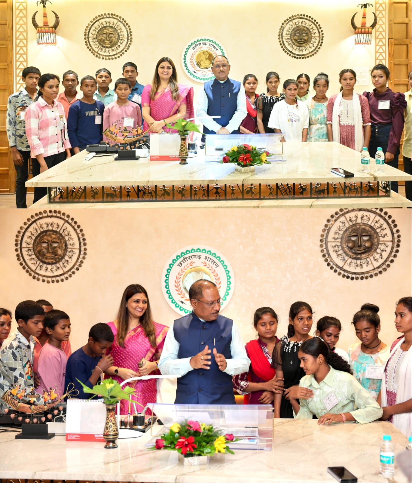 अपने माता-पिता के सपनों को गढ़ने अच्छी शिक्षा पा रहे सेमरहा के बच्चे, विधानसभा परिसर में की मुख्यमंत्री विष्णु देव साय से मुलाकात