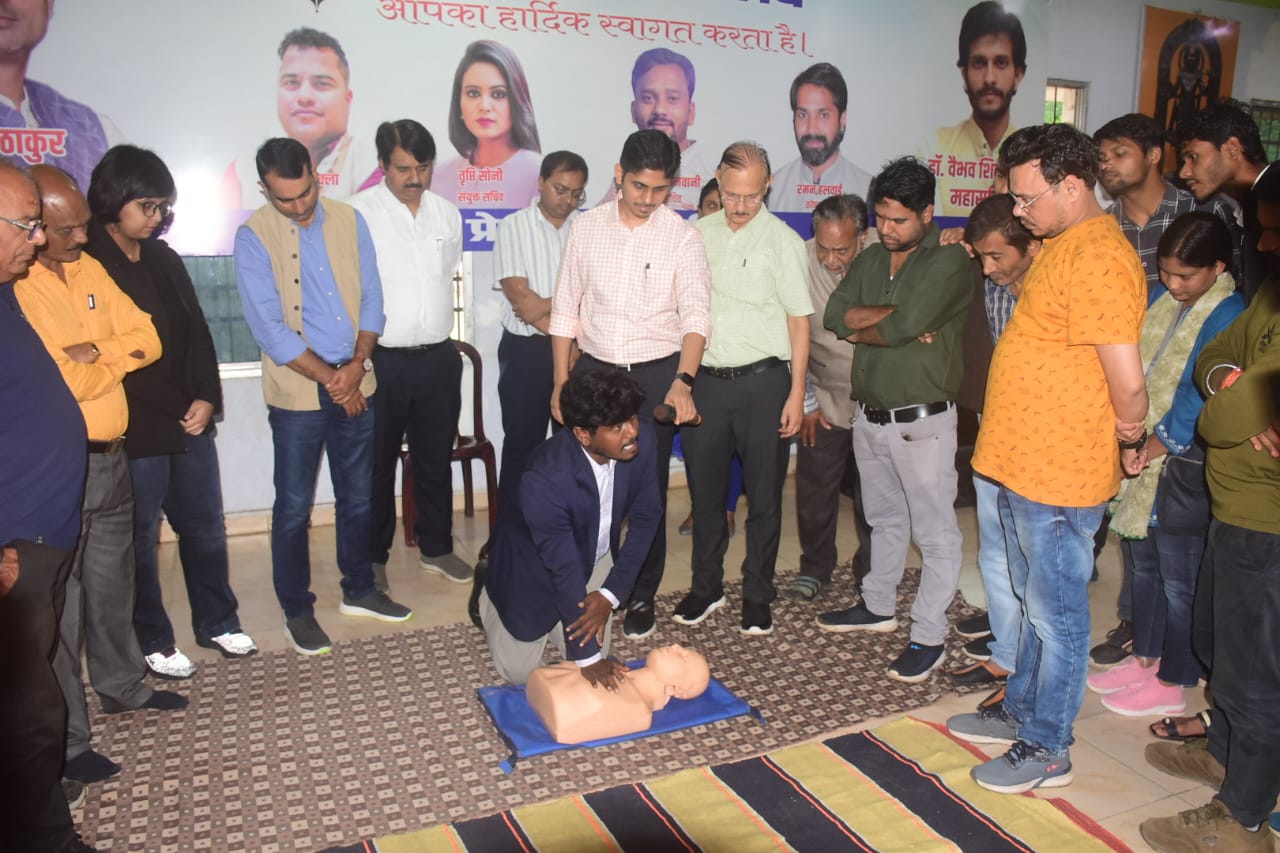 रायपुर प्रेस क्लब और एडवांस कार्डियक इन्स्टीट्यूट का संयुक्त आयोजन