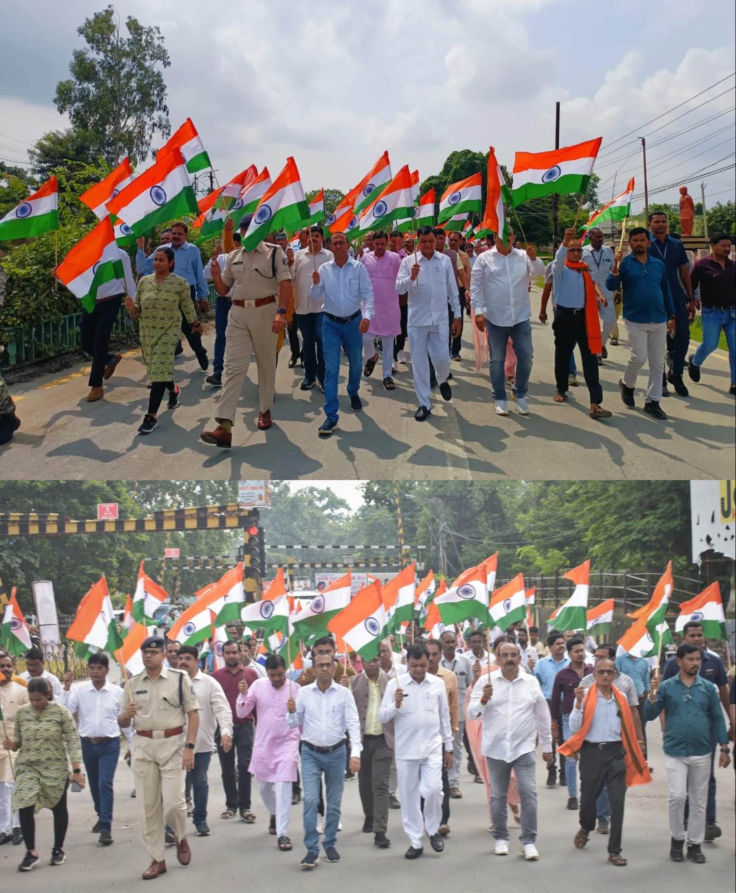 कोरबा में उद्योग मंत्री श्री देवांगन ने हरी झंडी दिखाकर तिरंगा यात्रा को किया रवाना, हर घर तिरंगा फहराने हेतु आम नागरिकों को दिलाई गई शपथ