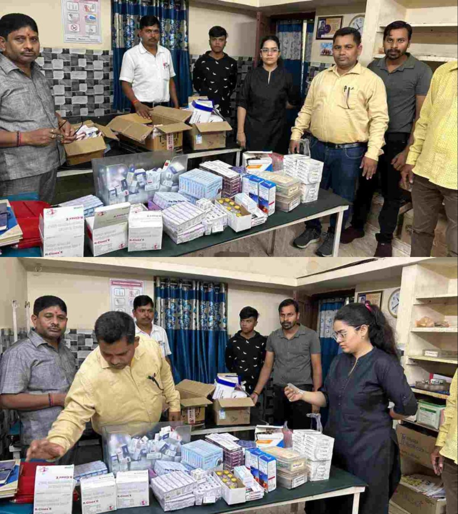झोलाछाप डॉक्टरों के क्लीनिक में खाद्य एवं औषधि प्रशासन टीम का छापा, बड़ी मात्रा में दवाइयां जब्त, जांच के लिए भेजा सैंपल