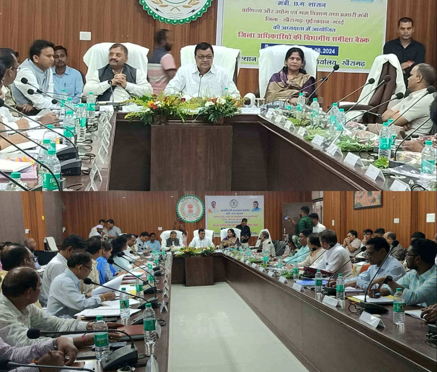 खैरागढ़ जिले के प्रभारी मंत्री लखनलाल देवांगन ने की विकास कार्यों की समीक्षा