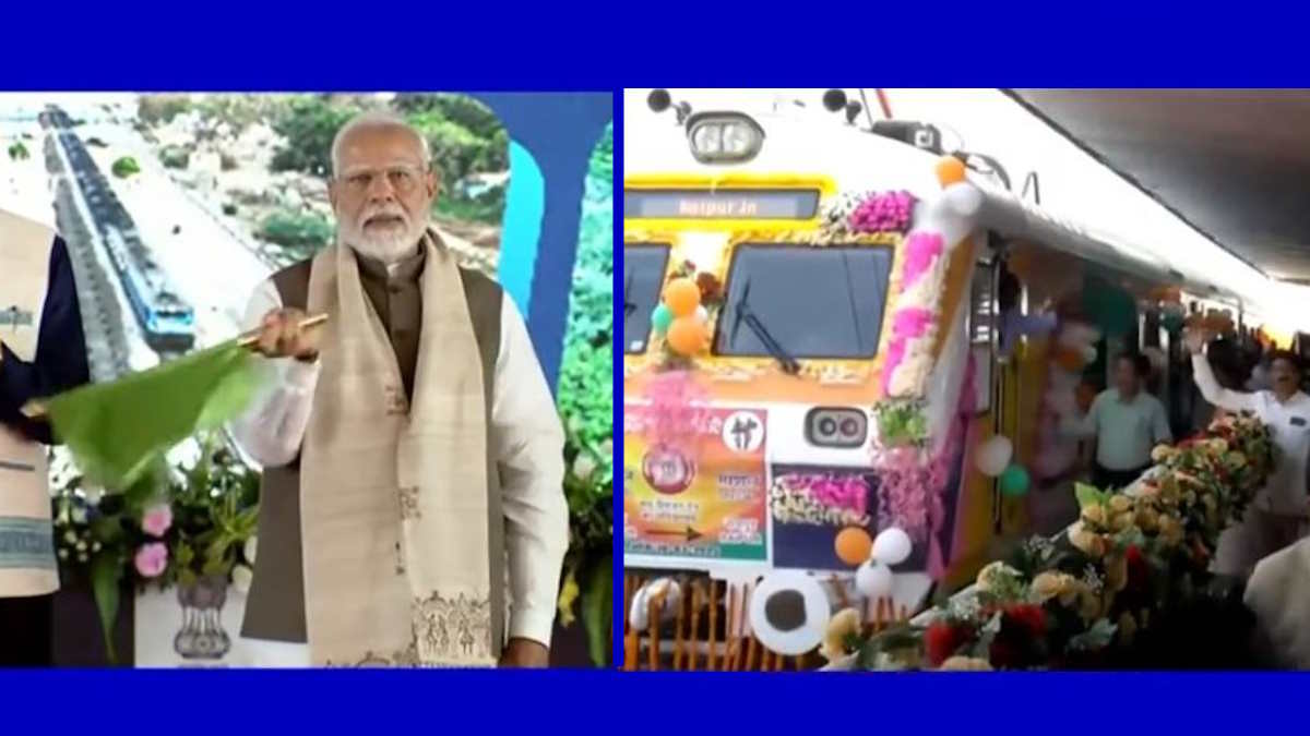 पीएम मोदी ने दिखाई हरी झंडी, अभनपुर से ट्रेन हुई रवाना&hellip;