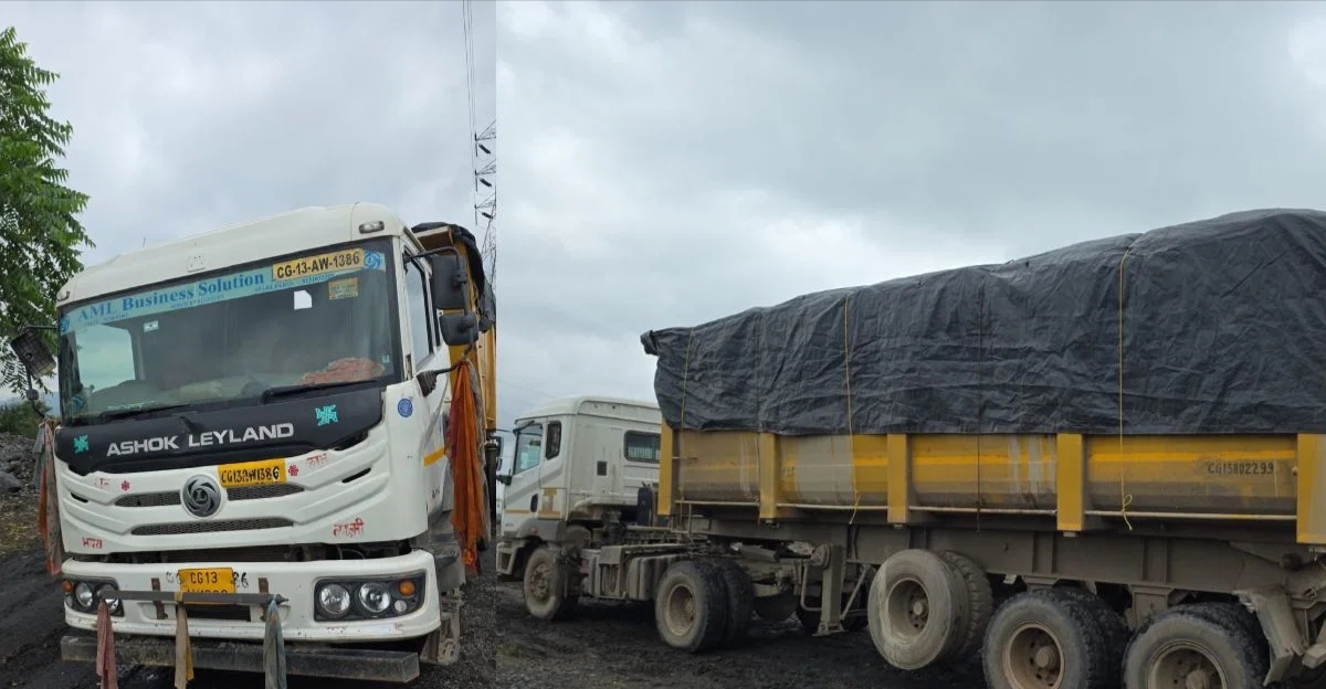 अवैध फ्लाई ऐश की अवैध पर डंपिंग पर्यावरण विभाग की कार्रवाई, 6 गाड़ियों पर 4,00,000 का जुर्माना