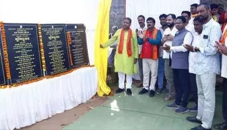 सुधापाल में वनमंत्री कश्यप ने किया 3 करोड़ 74 लाख के विकास कार्यों का भूमिपूजन 