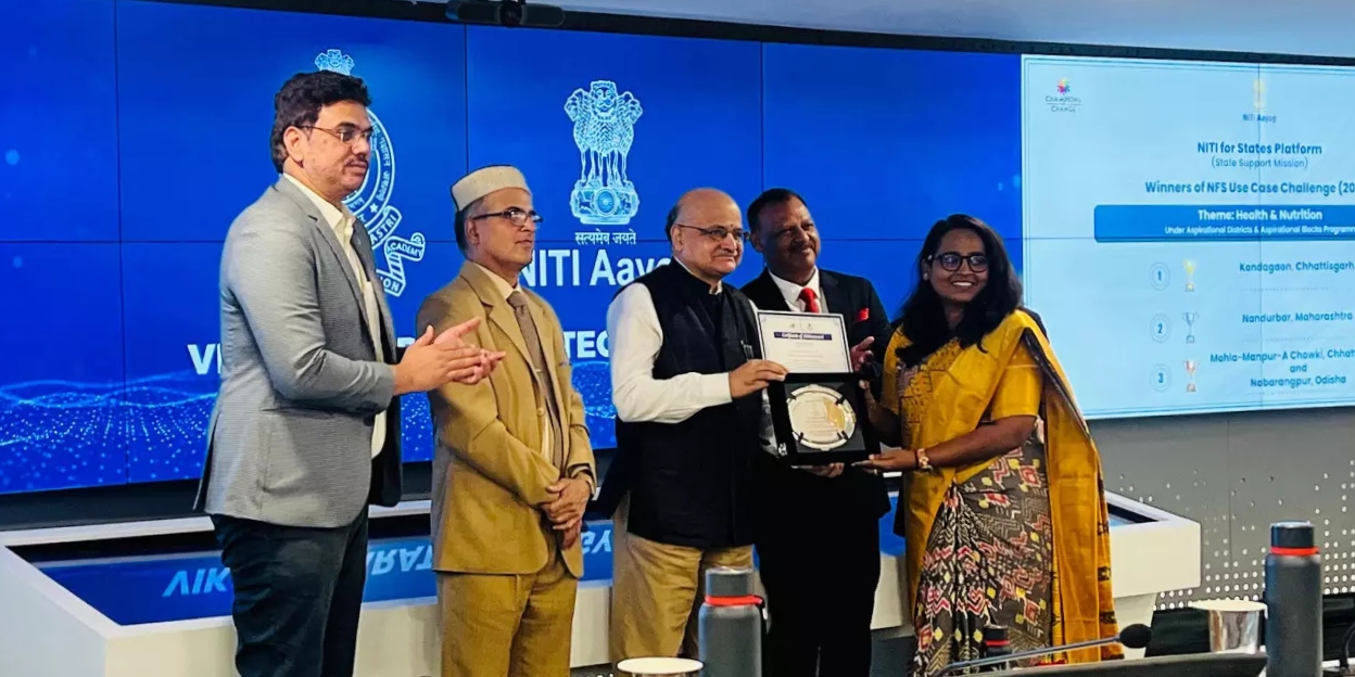 मोहला-मानपुर-अंबागढ़ को कुपोषण प्रबंधन में नवाचार हेतु राष्ट्रीय स्तर पर किया गया सम्मानित 